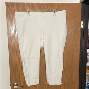 LOFT Plus Marisa Cream Pants